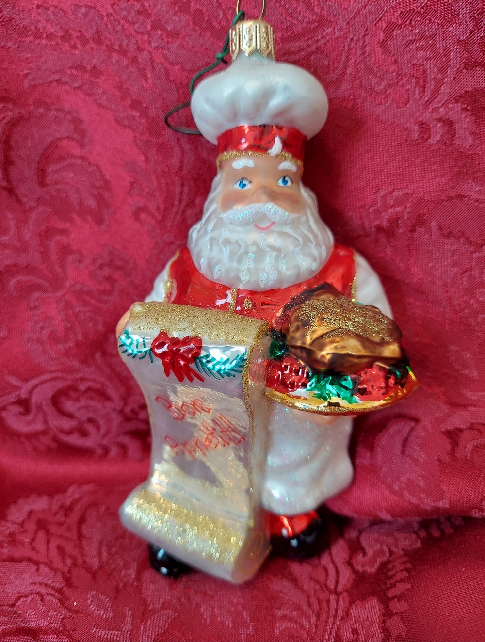 Santa Chef Christmas Ornament